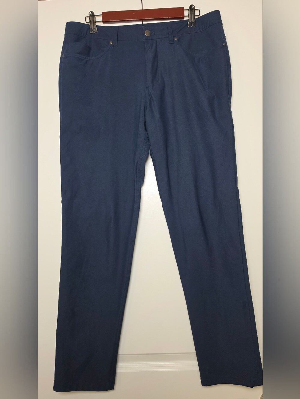 Lululemon ABC Classic Fit Pants Men's 32x28 Navy Blue Travel Office Casual